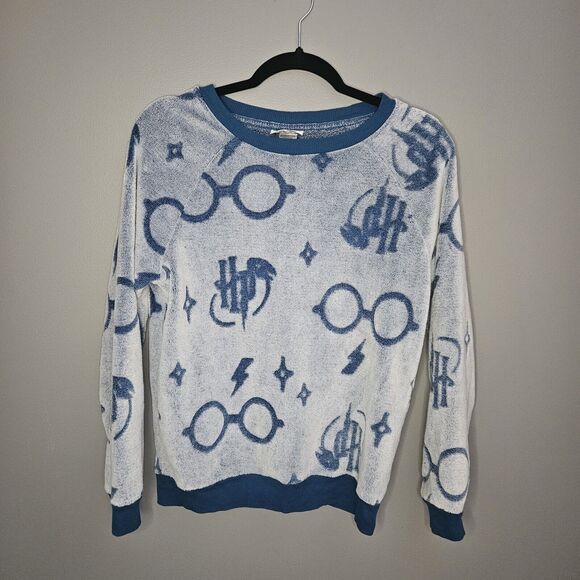 Harry Potter Pullover Sweatshirt Wizarding World Universal Studios Fleece Sz S - Picture 1 of 5